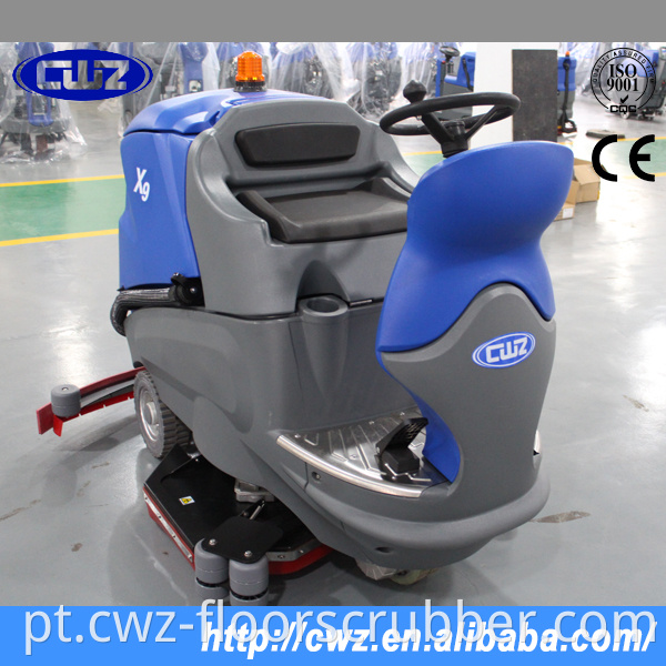 CWZ X9 passeio elétrico na máquina de limpeza de piso